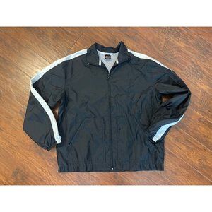 VTG Red Swoosh NIKE Windbreaker Black & White Womens Medium